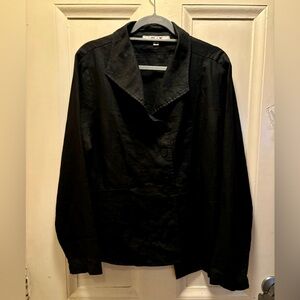 Flax Black Linen jacket, medium size, excellent condition